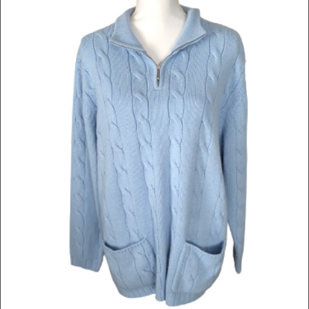 Yarnworks light blue long sweater size XL